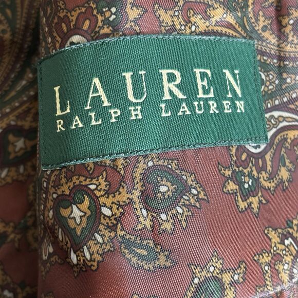 Ralph Lauren Brown Corduroy Men 44 L Sport Coat Elbow Patches Blazer Suit Jacket - Picture 7 of 8